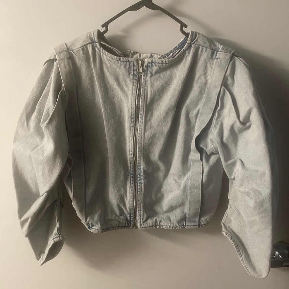 Zara brand... light blue Jean top
